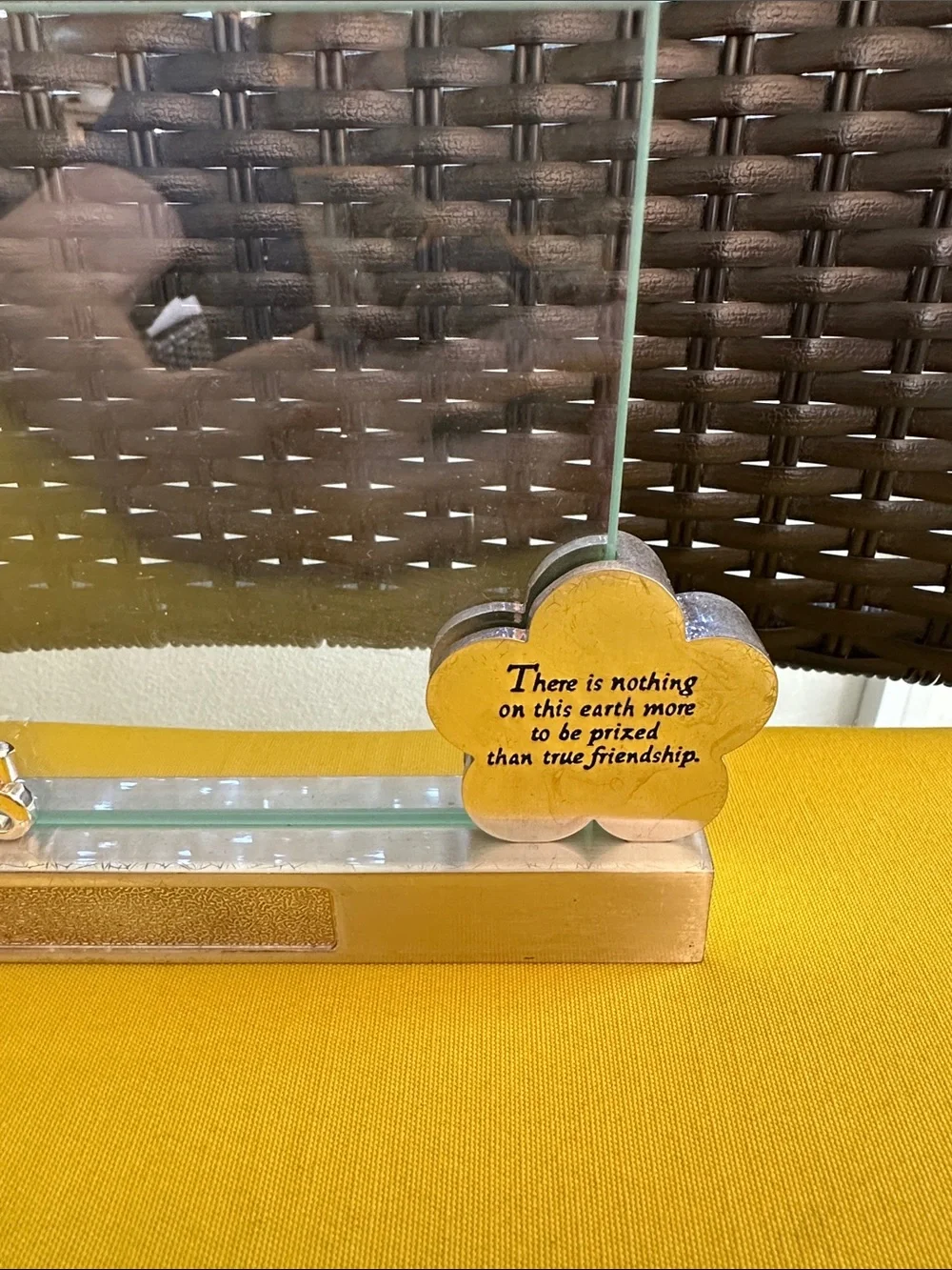 Things Remembered Gold Friends' Glass Photo Frame - Heavy Friendship Sentiment